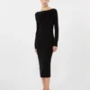Vestido de hilo de lana, negro Vestido de hilo de lana, negro