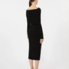 Vestido de hilo de lana, negro Vestido de hilo de lana, negro