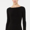 Vestido de hilo de lana, negro Vestido de hilo de lana, negro