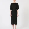 Vestido de hilo de viscosa con lentejuelas, negro Vestido de hilo de viscosa con lentejuelas, negro