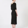 Vestido de hilo de viscosa con lentejuelas, negro Vestido de hilo de viscosa con lentejuelas, negro