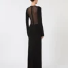 Vestido de hilo de viscosa, negro Vestido de hilo de viscosa, negro