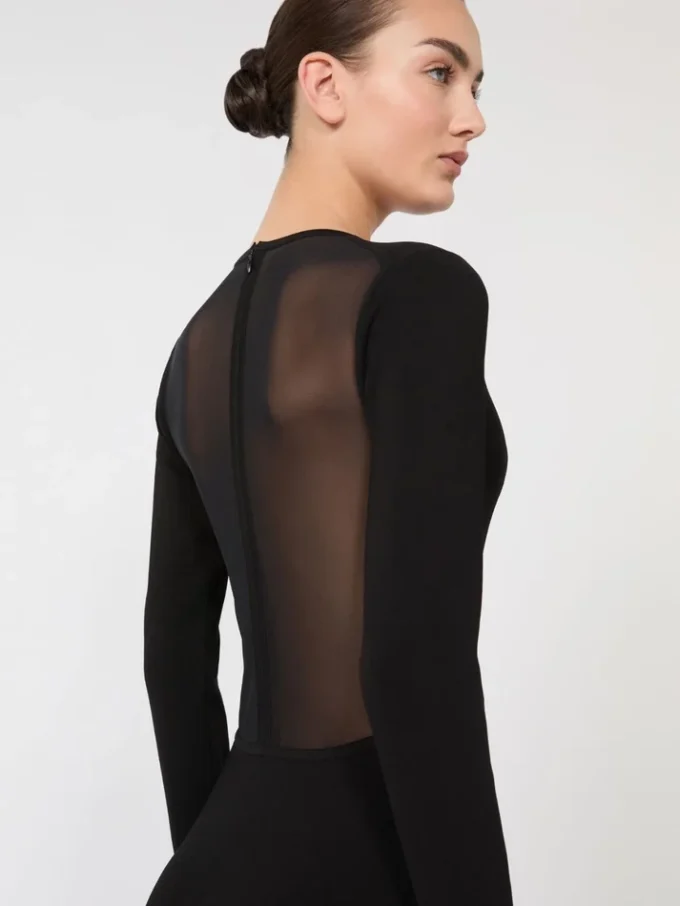 Vestido de hilo de viscosa, negro Vestido de hilo de viscosa, negro