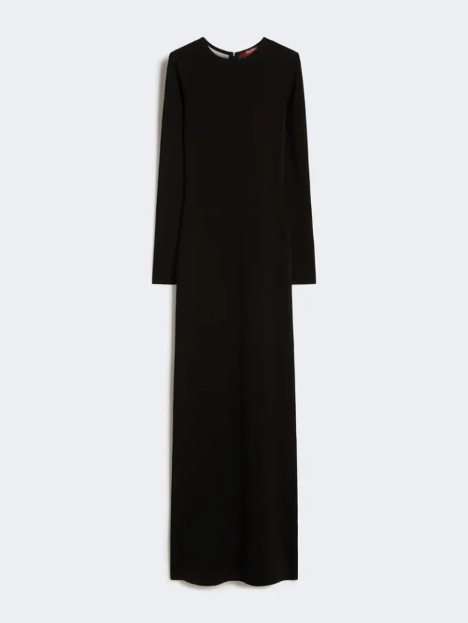 Vestido de hilo de viscosa, negro Vestido de hilo de viscosa, negro