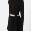 Vestido de jersey con lazo, negro Vestido de jersey con lazo, negro