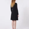 Vestido de jersey crepé, negro Vestido de jersey crepé, negro