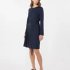 Vestido de jersey Milano-knit, azul marino Vestido de jersey Milano-knit, azul marino