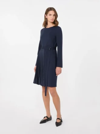 Vestido de jersey Milano-knit, azul marino