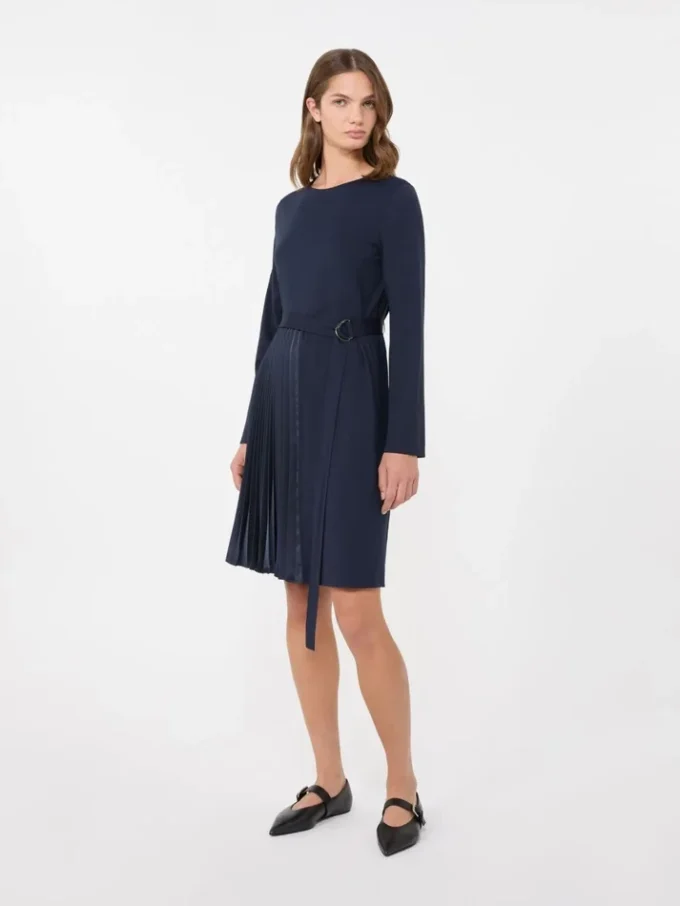 Vestido de jersey Milano-knit, azul marino Vestido de jersey Milano-knit, azul marino