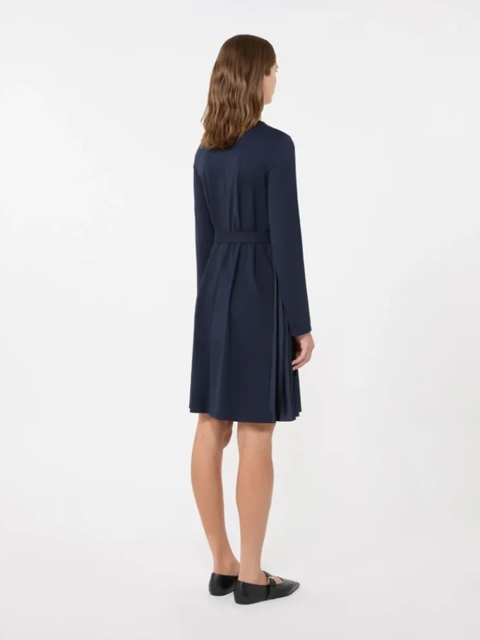 Vestido de jersey Milano-knit, azul marino Vestido de jersey Milano-knit, azul marino