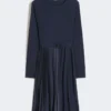Vestido de jersey Milano-knit, azul marino Vestido de jersey Milano-knit, azul marino