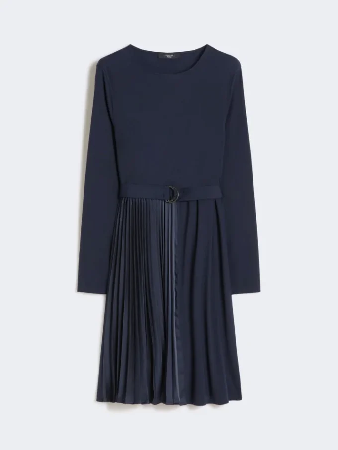 Vestido de jersey Milano-knit, azul marino Vestido de jersey Milano-knit, azul marino