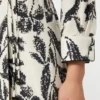Vestido de popelín estampado, beige