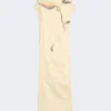 Vestido de satén de doble capa, amarillo claro Vestido de satén de doble capa, amarillo claro