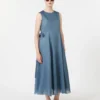 Vestido largo de ramio, azul cielo Vestido largo de ramio, azul cielo