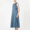 Vestido largo de ramio, azul cielo Vestido largo de ramio, azul cielo