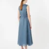 Vestido largo de ramio, azul cielo Vestido largo de ramio, azul cielo