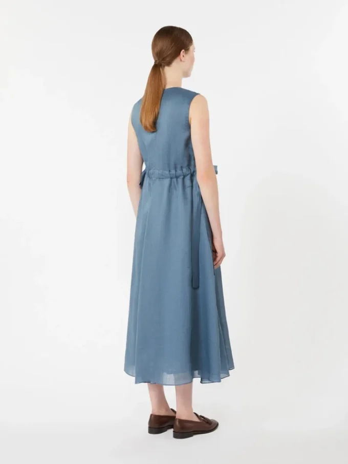 Vestido largo de ramio, azul cielo Vestido largo de ramio, azul cielo