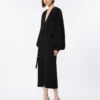 Vestido ligero de cady, negro Vestido ligero de cady, negro
