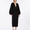 Vestido ligero de cady, negro Vestido ligero de cady, negro