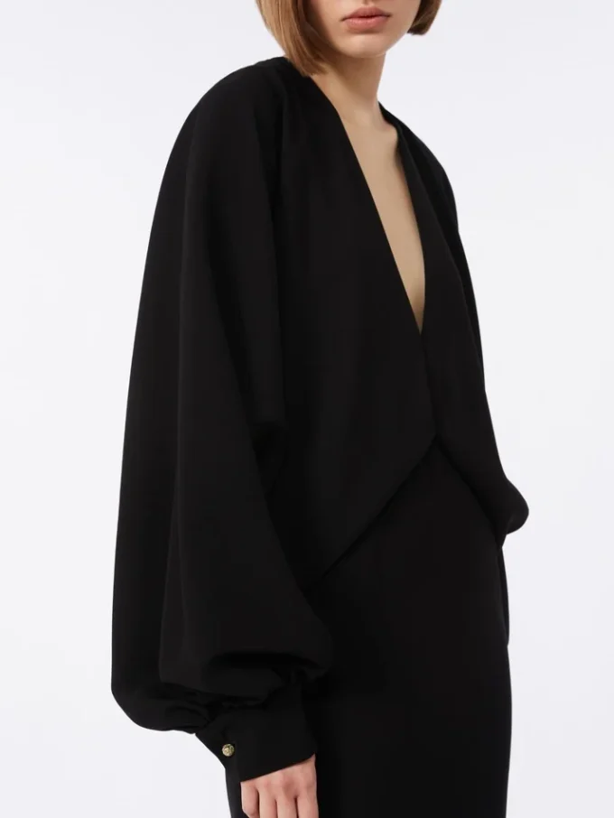 Vestido ligero de cady, negro Vestido ligero de cady, negro