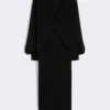 Vestido ligero de cady, negro Vestido ligero de cady, negro