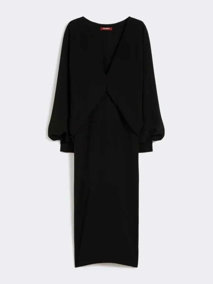 Vestido ligero de cady, negro Vestido ligero de cady, negro