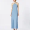 Vestido ligero de satén, azul claro Vestido ligero de satén, azul claro