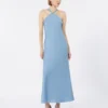 Vestido ligero de satén, azul claro Vestido ligero de satén, azul claro