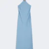 Vestido ligero de satén, azul claro Vestido ligero de satén, azul claro