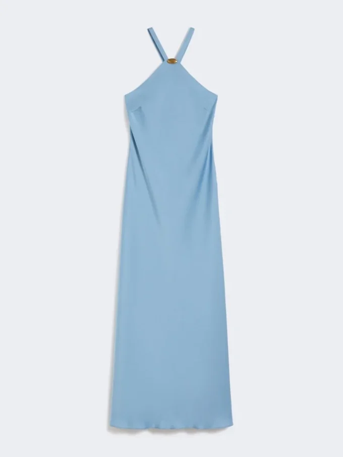 Vestido ligero de satén, azul claro Vestido ligero de satén, azul claro