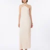 Vestido ligero de satén, rosa beige Vestido ligero de satén, rosa beige