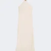 Vestido ligero de satén, rosa beige Vestido ligero de satén, rosa beige
