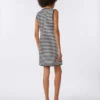 Vestido sin mangas de hilo de crepé de viscosa, negro Vestido sin mangas de hilo de crepé de viscosa, negro