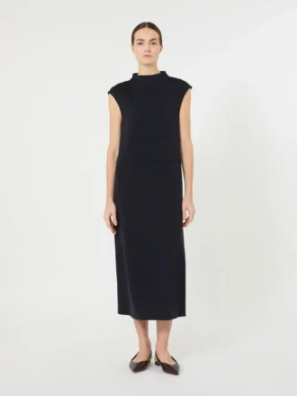 Vestido tubo de jersey scuba, azul ultramar