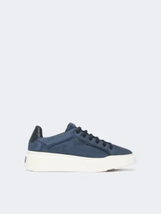 Zapatillas de ante, azul ultramar