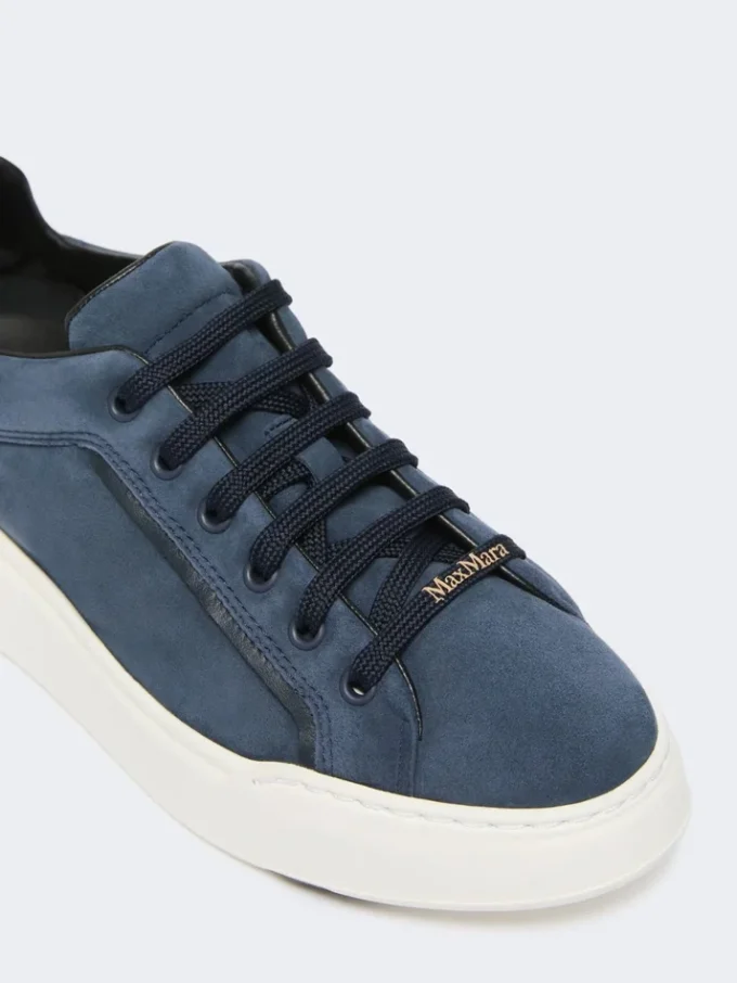 Zapatillas de ante, azul ultramar Zapatillas de ante, azul ultramar