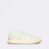 Zapatillas de caña baja de piel ablandada, blancas Zapatillas de caña baja de piel ablandada, blancas