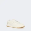 Zapatillas de caña baja de piel ablandada, blancas Zapatillas de caña baja de piel ablandada, blancas