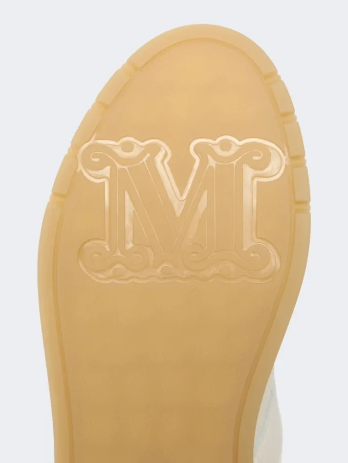 Zapatillas de caña baja de piel ablandada, blancas Zapatillas de caña baja de piel ablandada, blancas