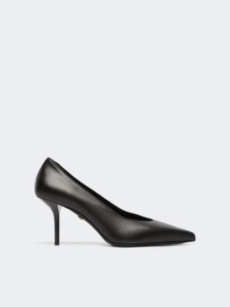 Zapatos de salón de napa suave, negros