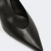 Zapatos de salón de piel lisa, negros Zapatos de salón de piel lisa, negros