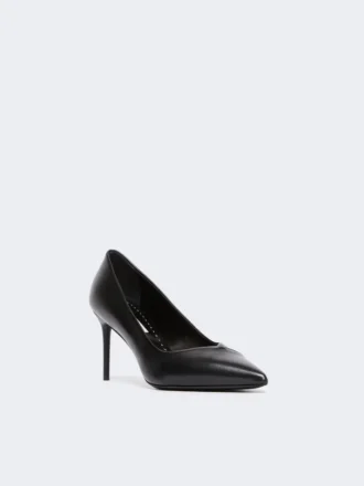 Zapatos de salón de piel napa, negros